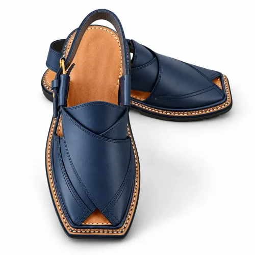 Royal Navy Blue Peshawari Chappal